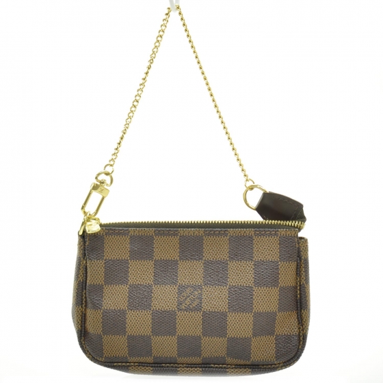 louis vuitton pochette accessoires damier ebene mini brown