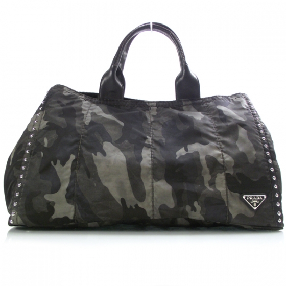 prada camouflage tote