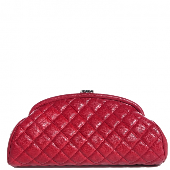 chanel red clutch