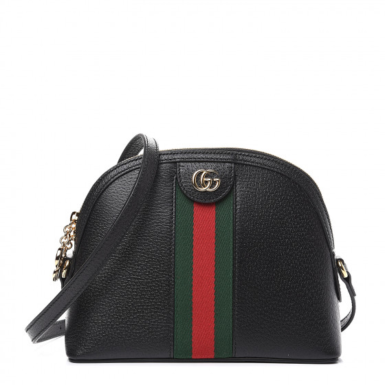 gucci ophidia chain small shoulder bag black