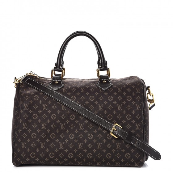 Louis Vuitton Sepia Monogram Mini Lin Idylle Speedy Bandouliere 30 with  Strap