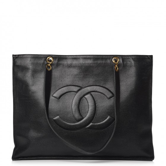 CHANEL Caviar Shopper Tote Black 242915 | FASHIONPHILE