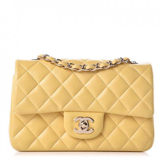 chanel mini yellow