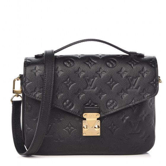 louis vuitton pochette metis empreinte black