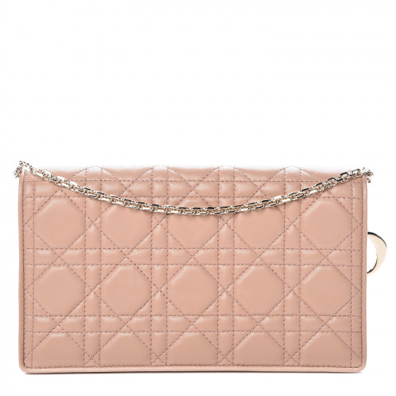 lady dior lambskin clutch