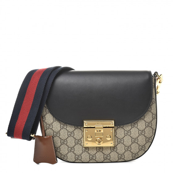 gucci padlock supreme shoulder bag