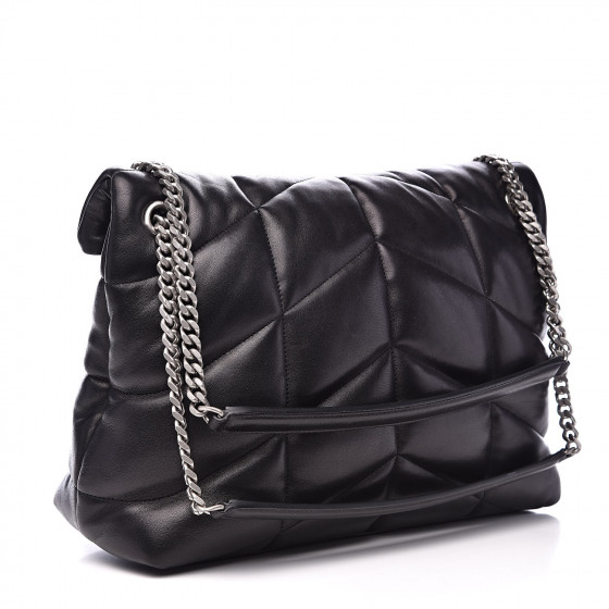 ysl puffer medium bag in quilted lambskin