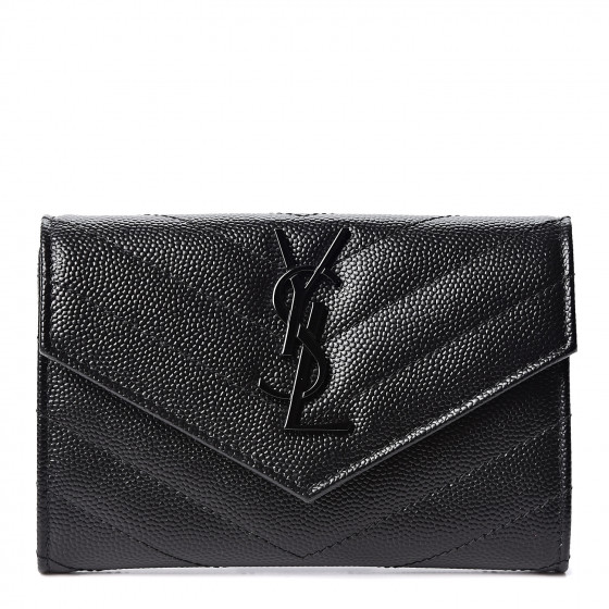 saint laurent matelasse wallet