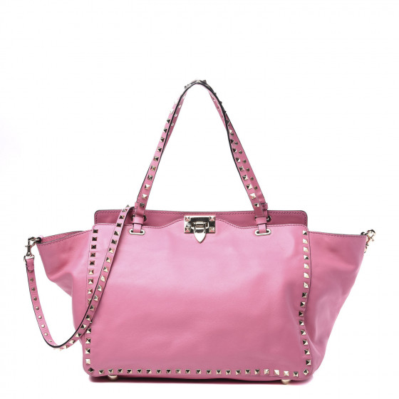 valentino rockstud vitello tote bag