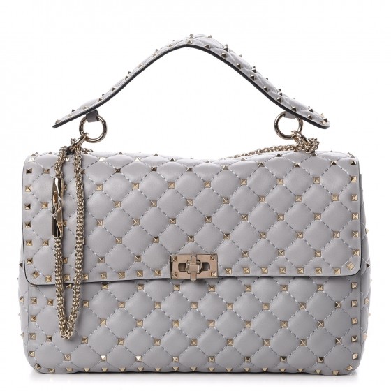 valentino rockstud bag grey