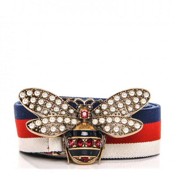 red white and blue gucci belt