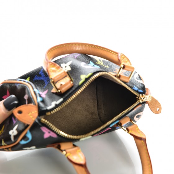 Louis Vuitton Mini Speedy Black Multicolor Murakami Monogram For Sale at  1stDibs  louis vuitton mini speedy multicolor, louis vuitton multicolor  mini speedy black, louis vuitton speedy multicolor black