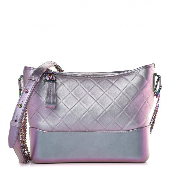 chanel iridescent lambskin quilted bag