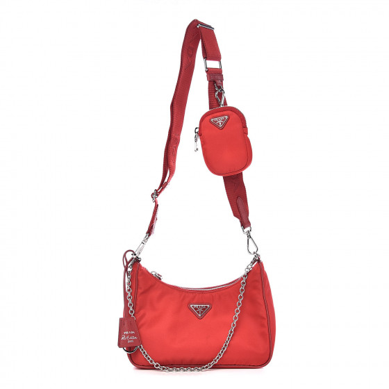 red prada nylon bag