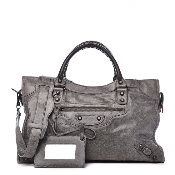 BALENCIAGA Agneau Classic City Anthracite 520015