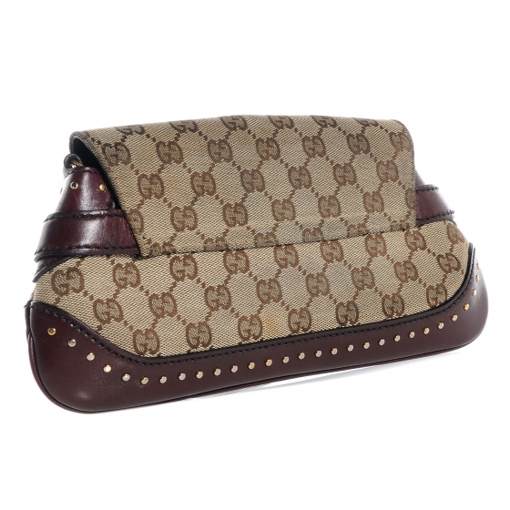 gucci monogram horsebit clutch