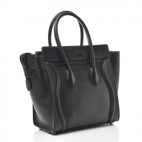 celine micro luggage drummed calfskin