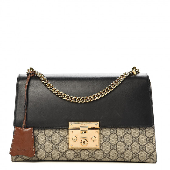 gucci padlock gg supreme medium shoulder bag