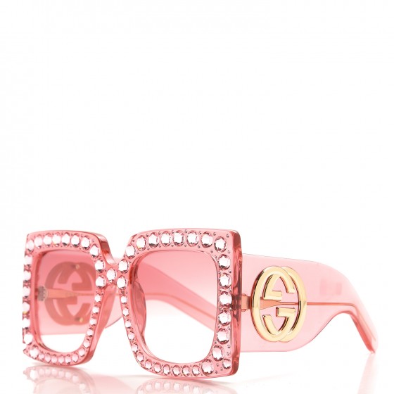 Big pink gucci sunglasses on sale