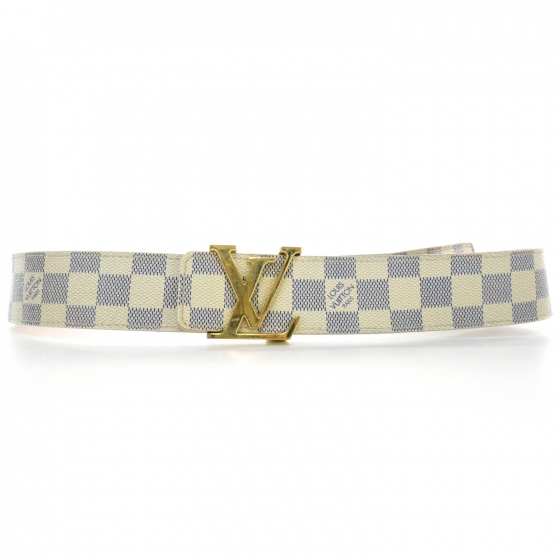 damier azur belt