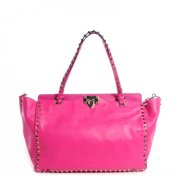 valentino rockstud vitello tote bag