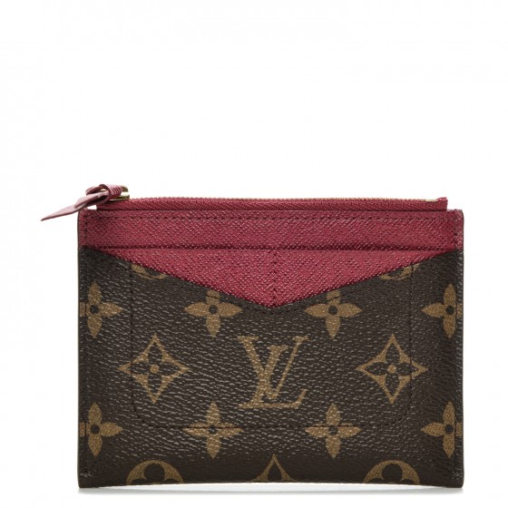 LOUIS VUITTON Monogram Zipped Card Holder 203888