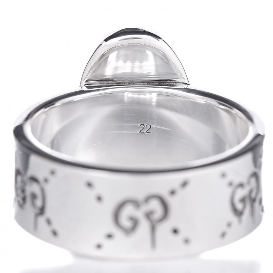 guccighost ring in silver