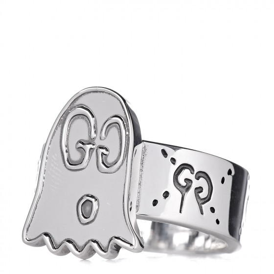 guccighost ring in silver