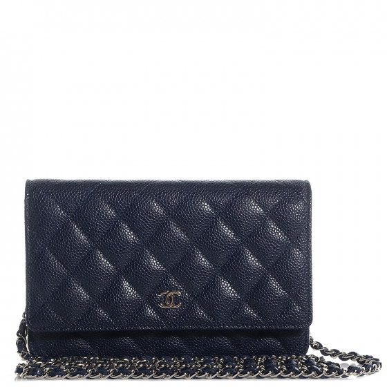 chanel woc navy