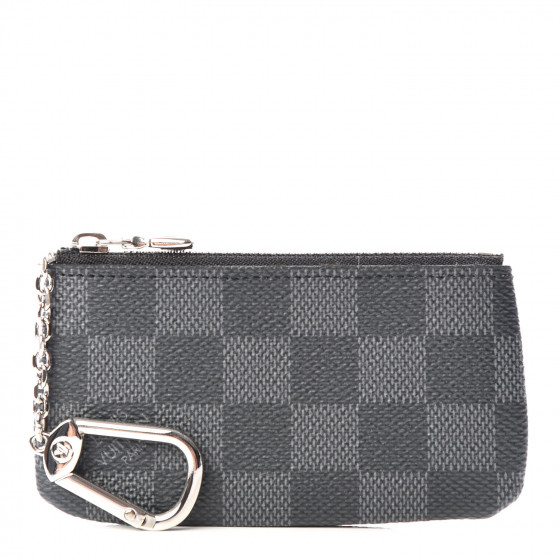 louis vuitton key pouch damier graphite