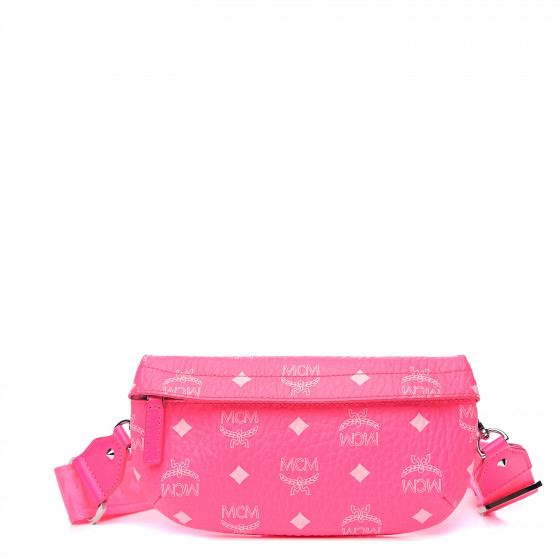 mcm neon pink crossbody