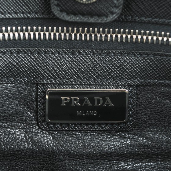 prada saffiano travel nero