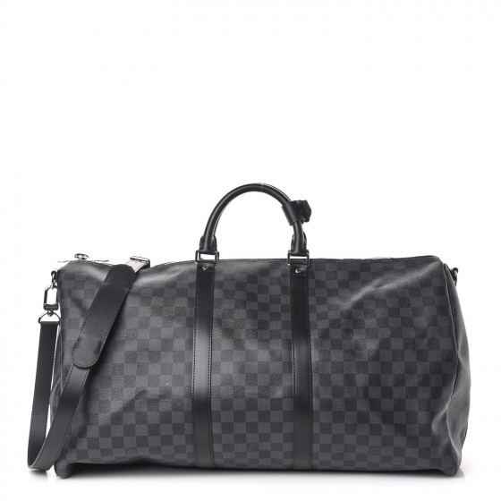 louis vuitton keepall bandouliere 55 damier graphite