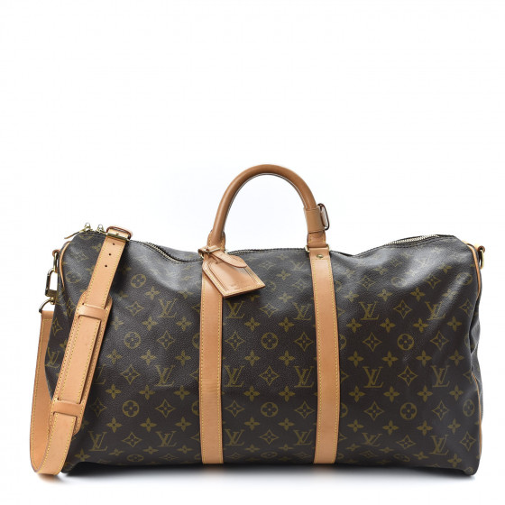 louis vuitton keepall bandouliere monogram mesh 50 black