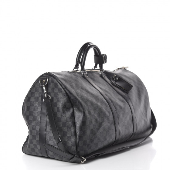 louis vuitton keepall bandouliere 55 damier graphite