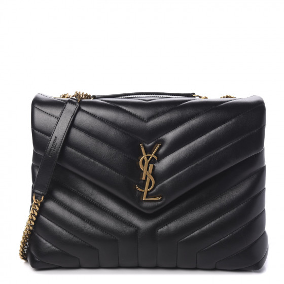 saint laurent quilted calfskin leather wallet on a chain