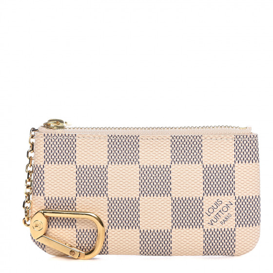 louis vuitton key pouch damier azur canvas