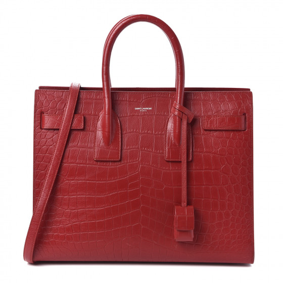 classic sac de jour small in crocodile embossed matte leather