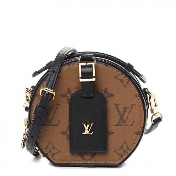 louis vuitton petite boite chapeau monogram reverse black