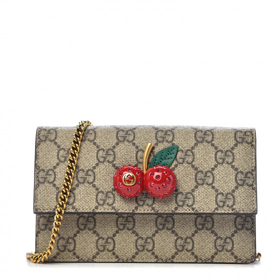 gucci cherry wallet on chain