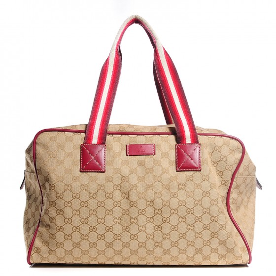 gucci red duffle bag