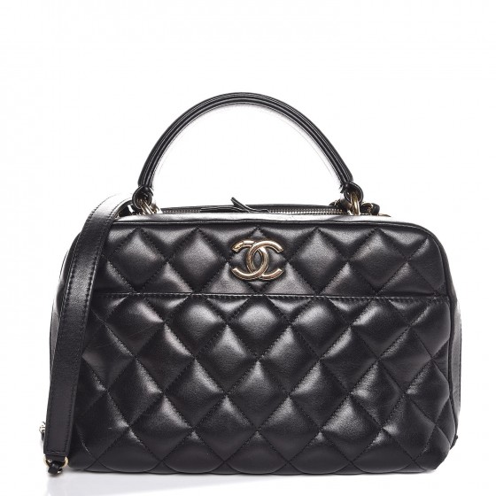 chanel bowling bag black