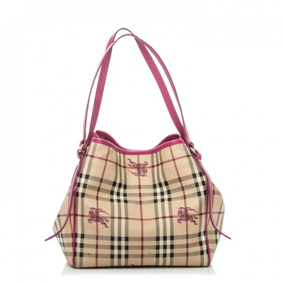 burberry small haymarket check tote bag