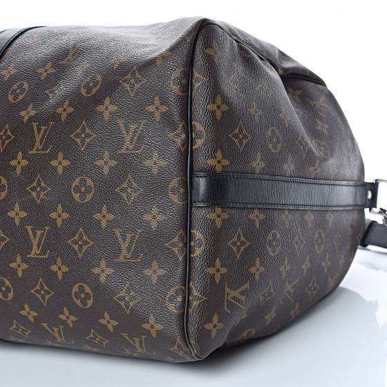 louis vuitton monogram macassar keepall bandouliere 55