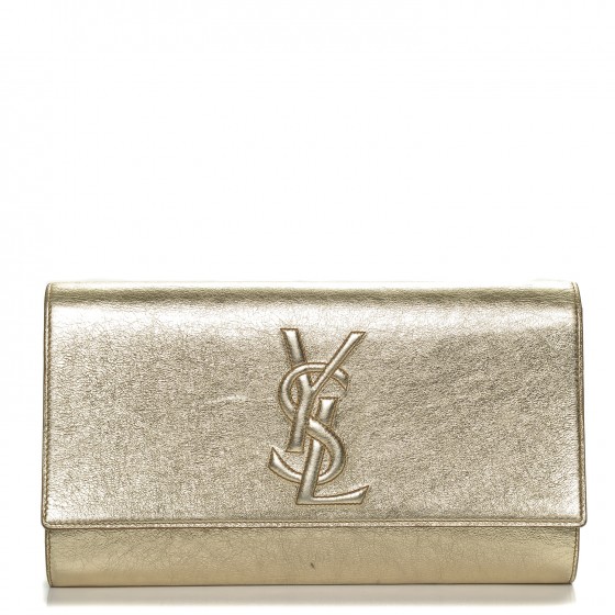 ysl gold clutch