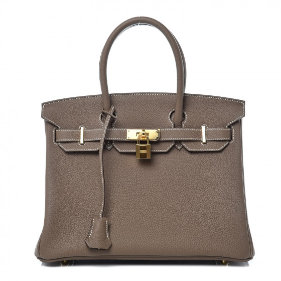 HERMES Togo Birkin 30 Etoupe 401595 | FASHIONPHILE