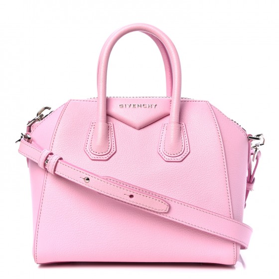 GIVENCHY Sugar Goatskin Mini Antigona Bright Pink 300690