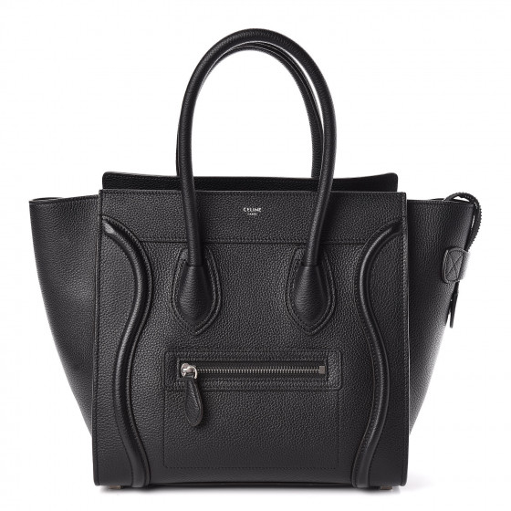 celine micro luggage drummed calfskin