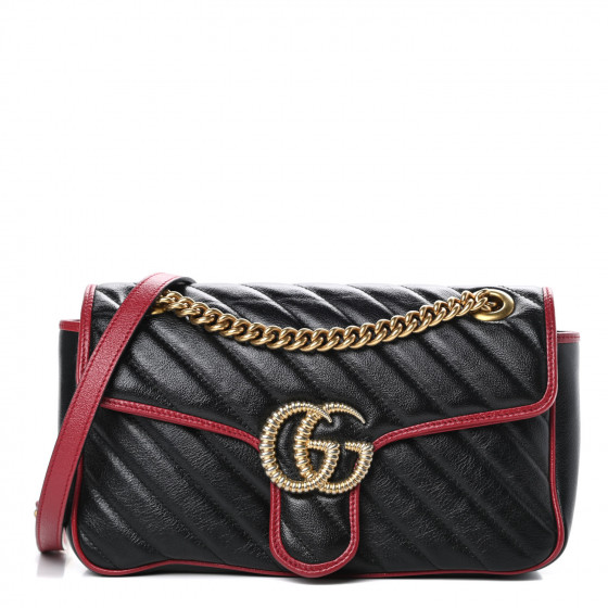 GUCCI Vintage Effect Calfskin Matelasse Diagonal Small Torchon GG ...