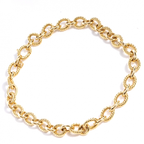 DAVID YURMAN 18k Yellow Gold Large Oval Link 16mm Chain Necklace 67971